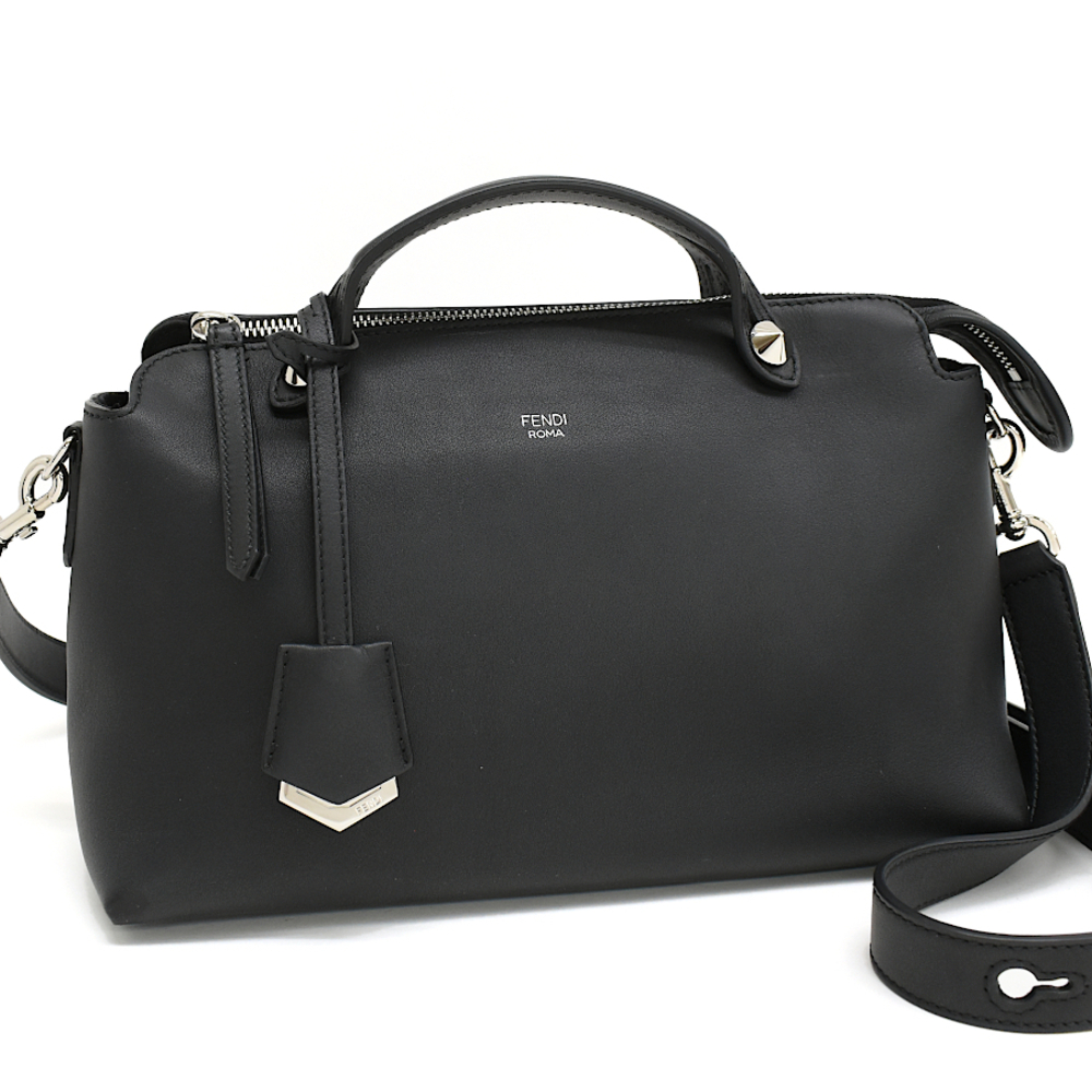 Fendi By The Way Handbag Leather Black